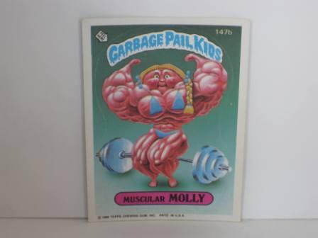 147b Muscular MOLLY 1986 Topps Garbage Pail Kids Card